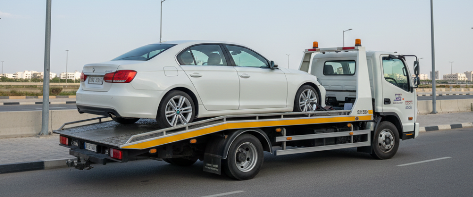 recovery the breakdown car in mizhar dubai